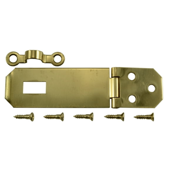 1" x 3" Solid Brass Hasps (5 pcs.)