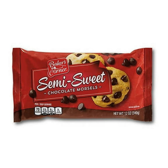 Semi-Sweet Chocolate Morsels, 12 oz- Pack of 5