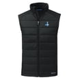 thumbnail image 2 of Men's Cutter & Buck Black Detroit Lions Throwback Evoke Hybrid Eco Softshell Recycled Full-Zip Vest, 2 of 3