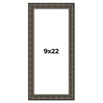 9x22 Frame Black Bamboo Solid Wood Picture Frame Width 1.5 Inches | Interior Frame Depth 0.5 Inches