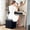 Black, variant on Pinmoco 43" Folding Storage Ottoman Bench with Side Pocket, Corduroy Storage Bench Entryway Bench for Bedroom, Living Room, Beige