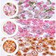thumbnail image 5 of Pegatinas de flores 3D para uñas, 450 unidades de lentejuelas acrílicas con purpurina y hojas de flores holográficas, purpurina brillante para decoración de uñas., 5 of 6