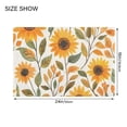 thumbnail image 4 of Yayeee Bath Rug for Bathroom Floor Non Slip Rectangle Fluffy Soft Absorbent Mat, 16"x24", Watercolor Sunflowers, 4 of 7