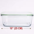 thumbnail image 2 of Recipiente de almacenamiento de alimentos AGTRADE de vidrio grande de 3.5 L con tapa de 1200 ml, 2 of 5