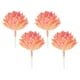 thumbnail image 1 of Uxcell Plantas Suculentas Artificiales Sin Maceta, Paquete de 4 Plantas Suculentas Falsas Pequeñas de Color Naranja, 1 of 5