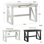 Crestwood Computer Desk, White