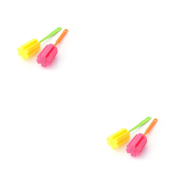 Bewildely Esponja de mango largo desmontable ligera, 2 uds., taza limpiadora, cepillos para tazas, herramientas de limpieza de cocina, termo de cristal de 2piezas Bewildely CBP016431