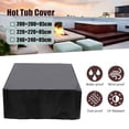 thumbnail image 3 of Hyasfey Outdoor Weatherproof Hot Tub Cover Waterproof Fabric Adjustable Drawstring Design UV-Resistant Heavy Duty Cover Protector, 3 of 7