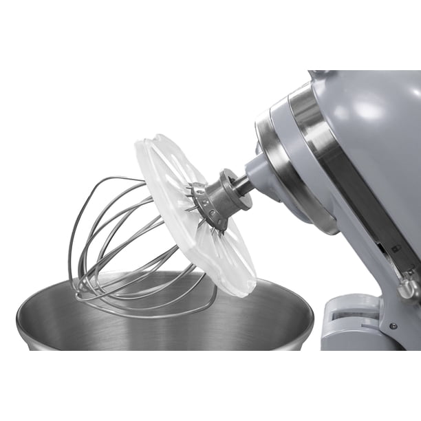 Whisk Wiper Pro Accesorio para batidora eléctrica de pie; bate sin regueros, el mejor accesorio para batidora eléctrica, compatible con la mayoría de batidoras KitchenAid , Transparente, For Tilt-Head