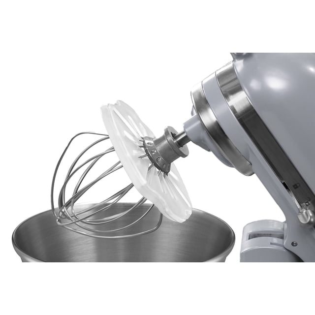 Whisk Wiper Pro Accesorio para batidora eléctrica de pie; bate sin regueros, el mejor accesorio para batidora eléctrica, compatible con la mayoría de batidoras KitchenAid , Transparente, For Tilt-Head