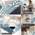 thumbnail image 4 of Runner Rug 1.64'x5.25', Summer Coral Non Slip Backing Floor Mats Soft Area Rugs, Absorbent Muddy Dirt Trapping Carpet for Entryway Hallway Kitchen Bedroom Coastal Ocean Starfish Conch Lake Blue, 4 of 9