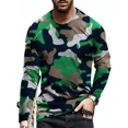 thumbnail image 1 of Camiseta De Camuflaje De Manga Larga De Moda Para Hombre, 1 of 6