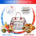 thumbnail image 4 of White Christmas Gnome Pattern Womens Lunch Box for Work,Insulated Large Lunch Bag for Tween and Teen,Loncheras Para Mujer,Leakproof Adult Lunch Bag for Work,Beach,Travel,Picnic,Camping, 4 of 5