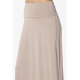 thumbnail image 5 of TheMogan Women's PLUS Casual Draped Jersey Foldable Waist Relaxed Long Maxi Skirt, 5 of 7
