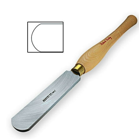 robert sorby 8004lh 1-1/2" wide x 3/8" thick full round scraper overall length 21"