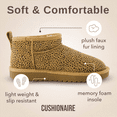 thumbnail image 5 of Cushionaire Hip 2 Genuine Suede Ankle Boots for Women, Cozy Faux Shearling Lining Pull On Winter Womens Boots, 5 of 16