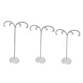 thumbnail image 2 of Walbest 3Pcs/set Earring Stand Wrought Iron Earring Display Storage Rack for Photography Jewelry Props Show Closet Retail Store Display, Hook Shape, 2 of 7