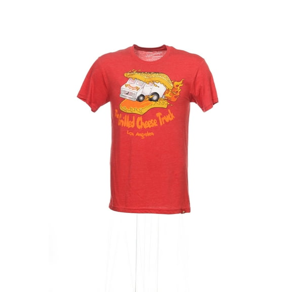 Sportiqe 'Grilled Cheese Truck' Red Graphic T-Shirt Tee Shirt , Size Medium
