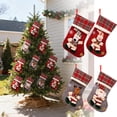 thumbnail image 2 of Xiwaer Christmas Atmosphere Decoration Santa Christmas Stocking Gift Bag Candy Bag B, 2 of 9