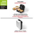 thumbnail image 3 of Starfrit Electric Sandwich Maker - Chemical Free Ceramic Non-Stick Surface &acirc;?? 2 Slice & 4 Deep Pockets To Fill &acirc;?? Indicator Light -Cool Touch Han, 3 of 8