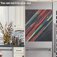 thumbnail image 3 of Yayeee Magnetic Dishwasher Cover for The Front Decoration Home Kitchen Machine Sticker Protector, Red Abstract Lines, 3 of 6