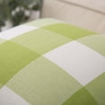 thumbnail image 3 of Phantoscope Christmas holiday Decorative Throw Pillow Set, Buffalo Checker Plaids Series Covers with inserts, 18" x 18", Green and White, 2 Pack, 3 of 5