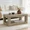 Antique Natural, variant on LKTART 39.37" 2-Tier Storage Coffee Table Thick Top Rustic Mid Century Rectangular Cocktail Table for Living Room Office Apartment, Black