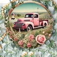 thumbnail image 5 of HELLOYOUNG Vintage Romance Metal Wall Sign 8x8 Inch, Farmhouse Chic Pickup Truck Decor, Rustic Indoor Outdoor Hanging Plaque with English Text, 5 of 12