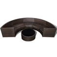 thumbnail image 4 of vidaXL 2 Piece Garden Lounge Set with Cushions Poly Rattan Brown, 4 of 5