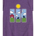 thumbnail image 3 of Case IH - Logo Farm Fill - Girls Fitted Short Sleeve Graphic T-Shirt, 3 of 5