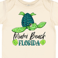 thumbnail image 4 of Inktastic Miami Beach, Florida Happy Sea Turtle Boys or Girls Baby Bodysuit, 4 of 5