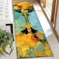 thumbnail image 5 of 2x6 FT Kitchen Runner Rugs Non Skid Washable, Faux Wool Rug Runners for Hallways Bathroom Carpet Runner, Soft Indoor Modern Floor Rug for Entryway Laundry Room, 5 of 11