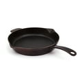 thumbnail image 2 of LAVA Enameled Cast Iron Skillet, Pre-Seasoned Cast Iron Pan, Oven, Induction and Dishwasher Safe, 11 inches, 28 cm, Aubergine Color, 2 of 7
