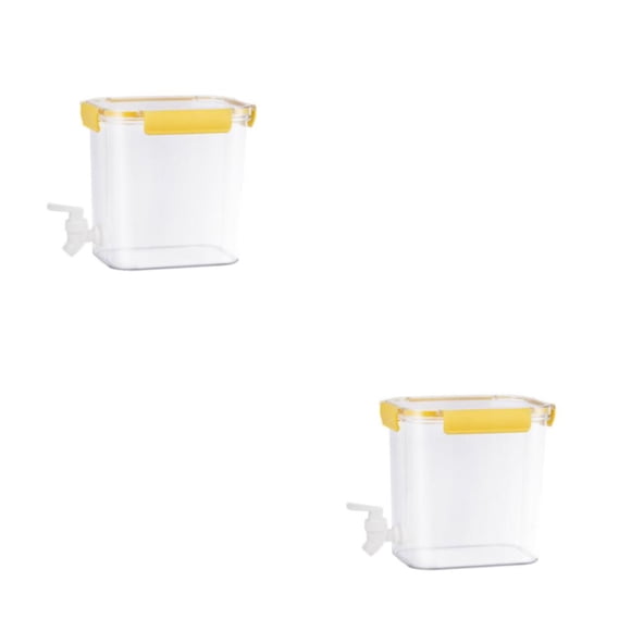 Wosthever Agua fría con grifo, bebida, fruta, nevera, botella de jugo, jarra, dispensador de bebidas, tanque de plástico para cocina, Bar, Type4 NO4