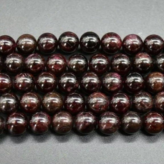 K-KED Natural Garnet Semi-precious Gemstone Round Beads 4mm 6mm 8mm 10mm 12mm-6 mm