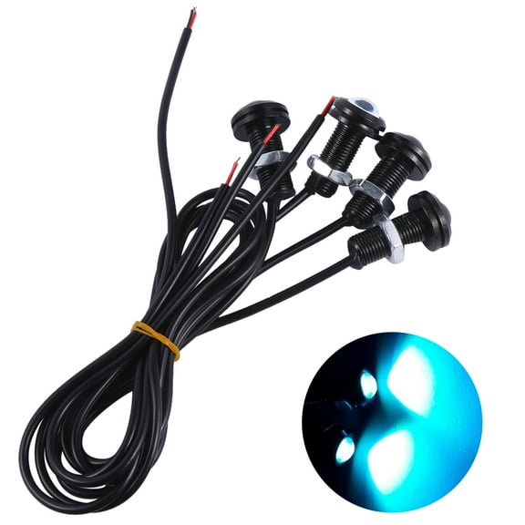 unbranded  4 PCS/Set Rgb Lights for Car Exterior Motorcycle Decorative LED Eagle Eye Lamp