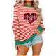 thumbnail image 2 of Xuyuer Christmas Sequins Sweatshirts Women Jolly Patch Crewneck Loose T-Shirt Xmas Long Sleeve Pullover Top, 2 of 6