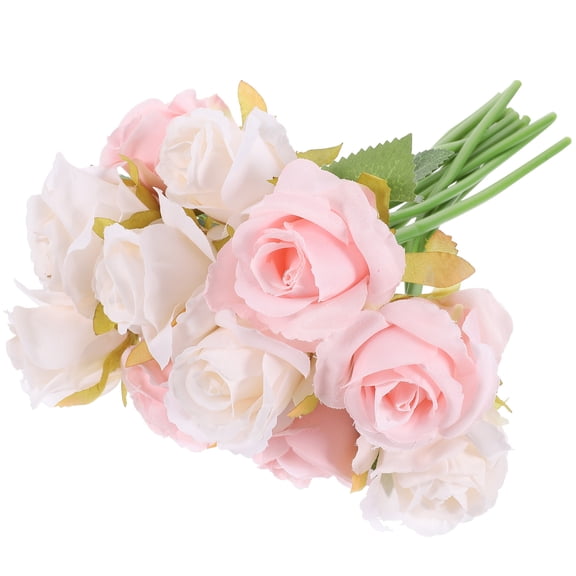 Moluckfu Wedding Bouquet with Assorted Artificial Flowers, Ideal for Bridal Bouquets, Home Decoration, and Special Occasions