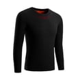 thumbnail image 6 of Breezora Crew Neck Thermal Top for Men Winter Underwear Heavyweight Fleece Warm Base Layer Cold Weather L Size Black, 6 of 6