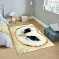 thumbnail image 2 of LaModaHome Non-Slip Rug Owl Carpet: Custom Personalized Owl Design Area Rug Washable Mat Child Stain Resistant Living Room Kitchen Carpet - Size: 4,6X6,6ft(140X200cm), 2 of 5