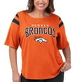 thumbnail image 3 of Women's G-III 4Her by Carl Banks Orange Denver Broncos Plus Size Linebacker T-Shirt, 3 of 3