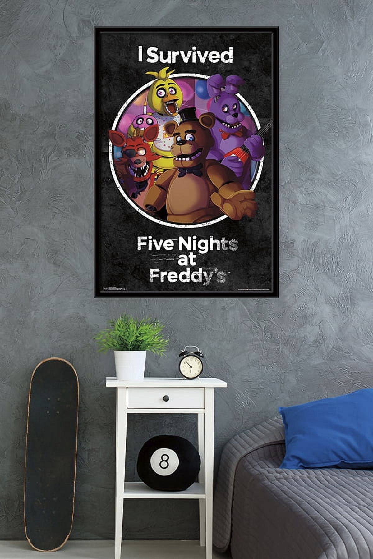 Five Nights at Freddy's - SurVived Wall Poster, 22.375" x 34", Framed