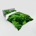 thumbnail image 3 of Ambesonne Nature Bedding Set 3 Pcs, Broccoli Kale Foliage, Twin XL, Lime Green, 3 of 3