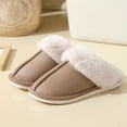 thumbnail image 5 of Women’s Warm Fuzzy Slippers Fluffy Soft Winter House Shoes Anti-Skid Plush Slippers for Indoor Outdoor Size 8, 5 of 9