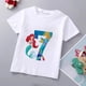 thumbnail image 4 of Camiseta de algodón con estampado de princesa sirena para niñas de la marca Disney, ropa de princesa Ariel, top de dibujos animados para niños de 1 a 9 años, regalo de cumpleaños para niños, 4 of 5