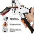 thumbnail image 5 of Eyelet pliers for tarpaulin, Eyelet pliers with 300 holes (10 mm diameter), 10 mm eyelet pliers for leather, fabric, 5 of 5