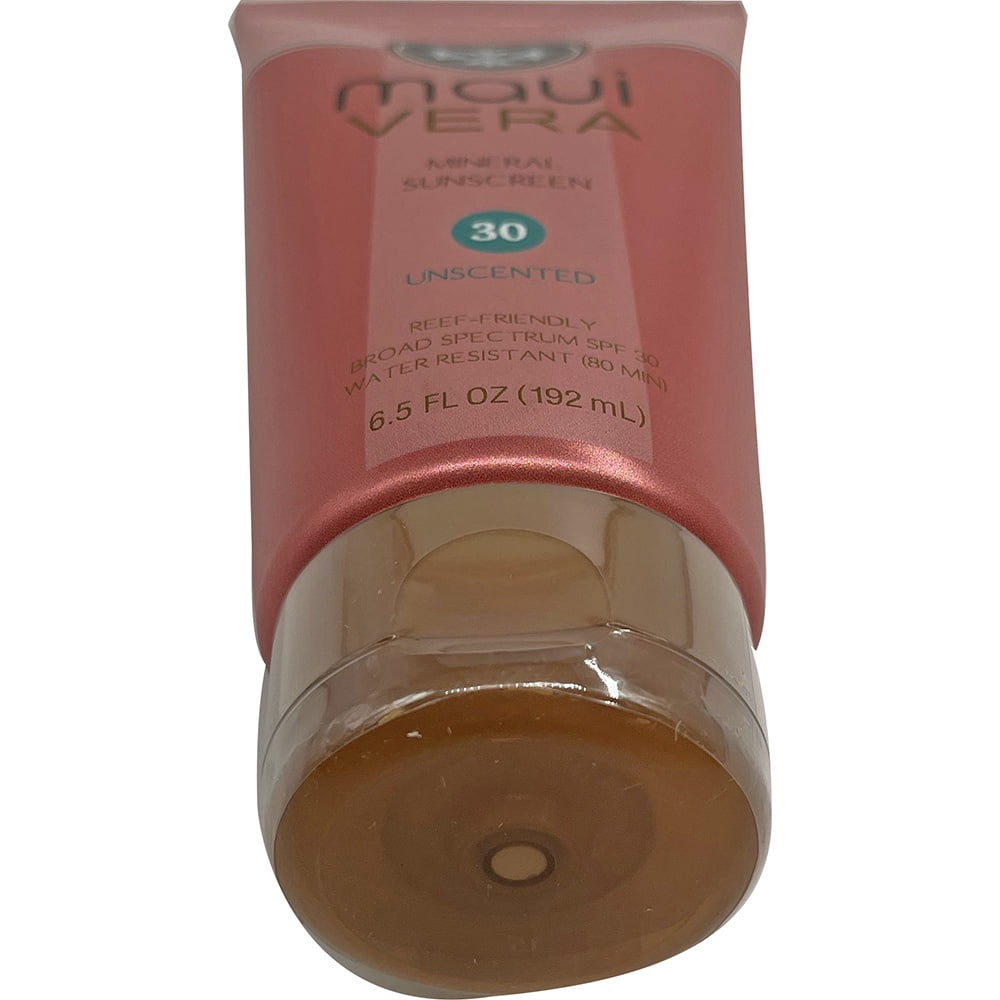 Maui Vera Mineral Sunscreen Broad Spectrum SPF30 Reef Friendly 6.5oz