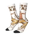 thumbnail image 1 of Disketp Cowboy Rodeo Guitar Print Unisex Crew Socks Lightweight Breathable Ventilation Ankle Socks, Mid-calf socks for Daily, 1 of 6