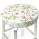 thumbnail image 3 of Balery Roses Flowers Fundas de asiento para taburete de bar redondo de tela de terciopelo ajustables que protegen de arañazos y manchas para sillas de 14 a 17 pulgadas.-14 inch, 3 of 7