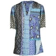 thumbnail image 1 of Johnny Was Workshop Women's Casablanca Ramie Tunic Blouse (L), 1 of 1